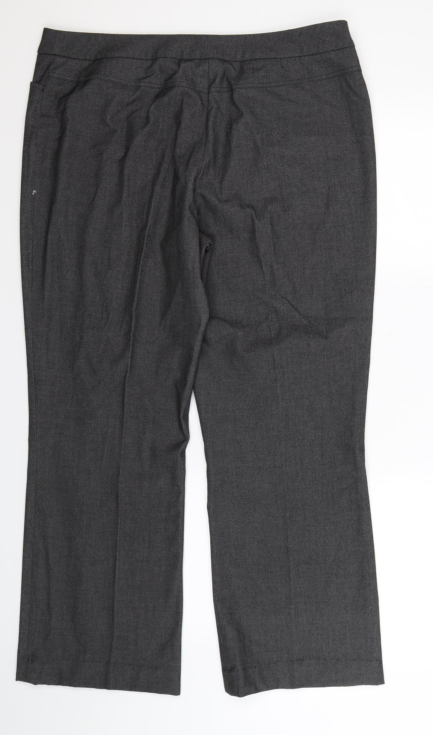 Debenhams Womens Grey   Dress Pants Trousers Size 14 L29 in