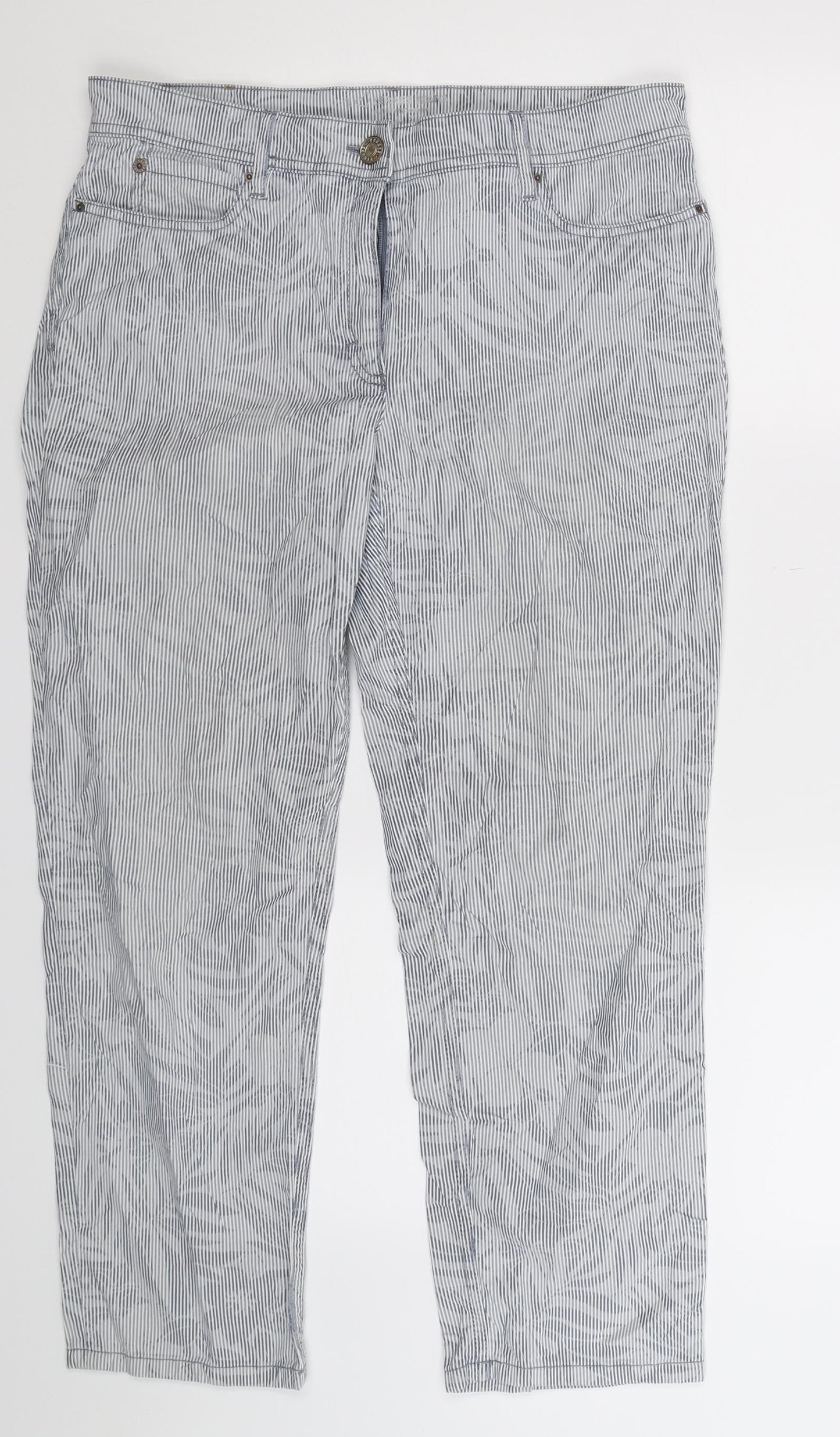 Womens UK Size 32 in ZERRES Regular Fit  Blue Trousers