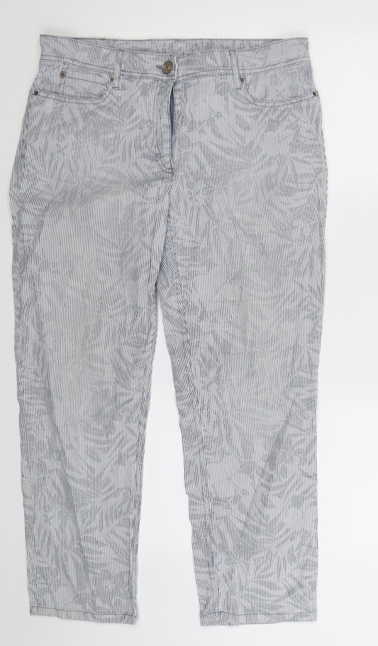 Womens UK Size 32 in ZERRES Regular Fit  Blue Trousers