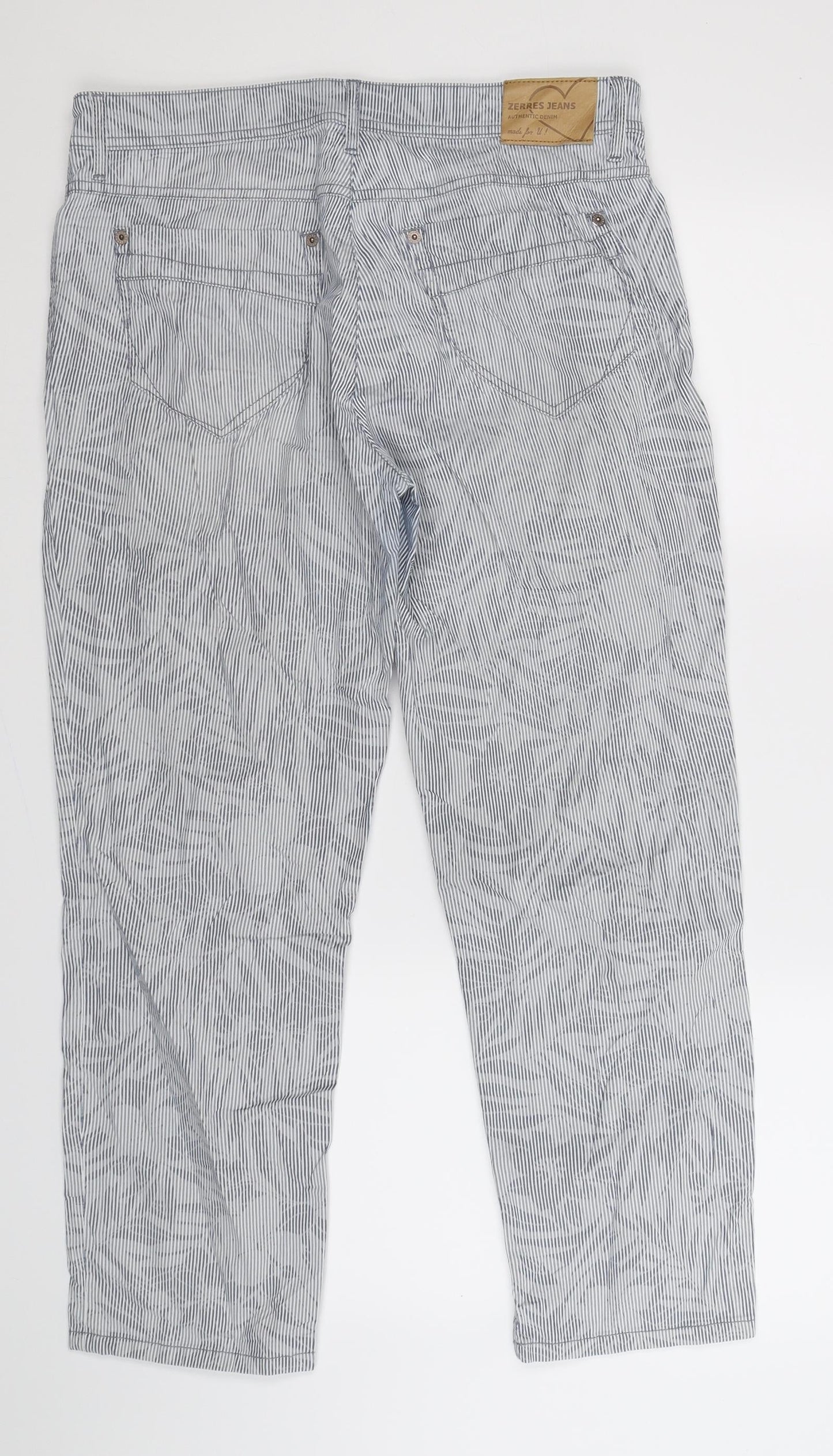 Womens UK Size 32 in ZERRES Regular Fit  Blue Trousers