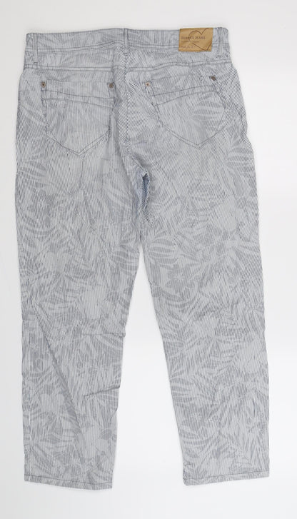 Womens UK Size 32 in ZERRES Regular Fit  Blue Trousers