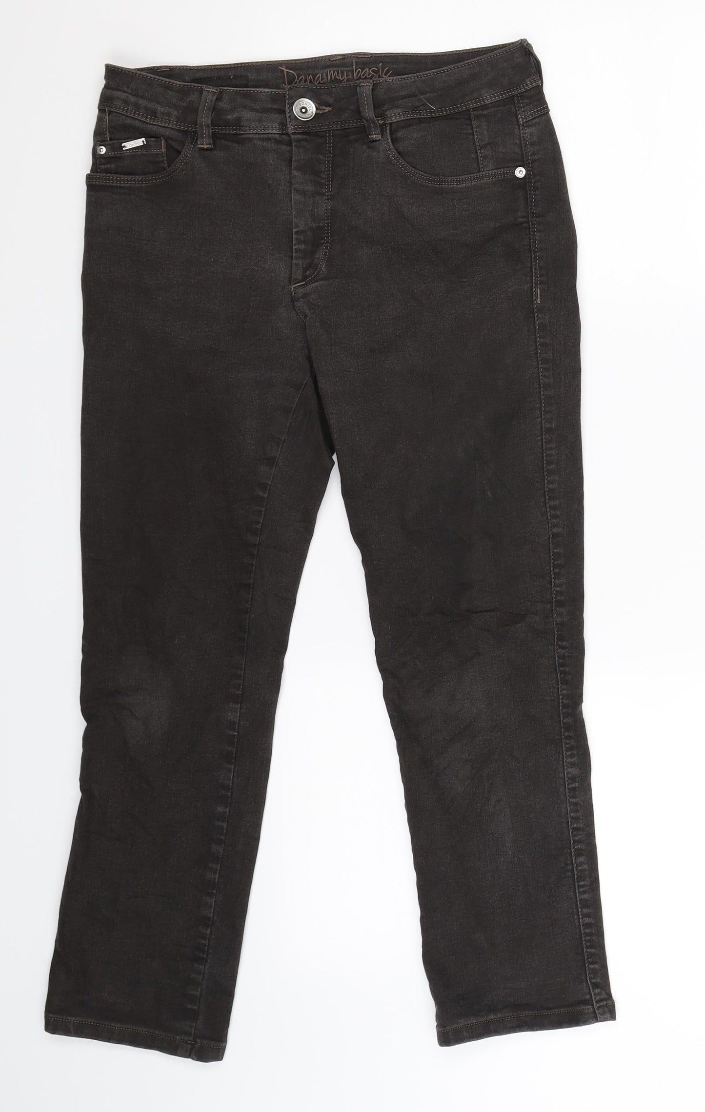 Womens UK Size 28 in Bonita Slim Fit Cropped Grey Jeans
