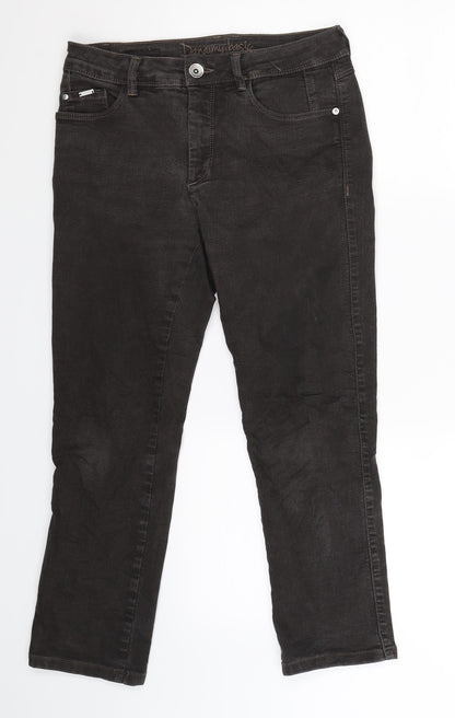Womens UK Size 28 in Bonita Slim Fit Cropped Grey Jeans
