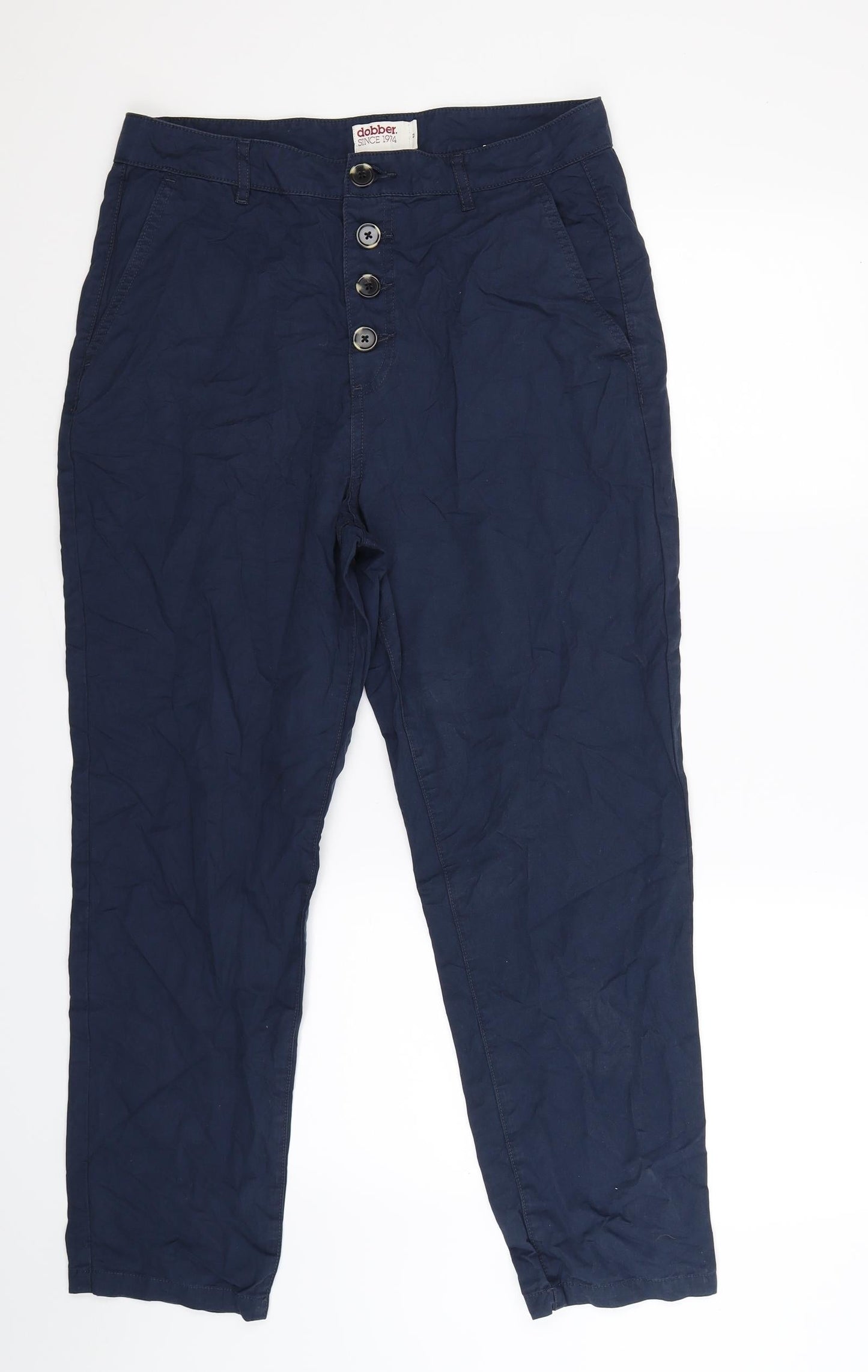Dobber Womens Blue   Chino Trousers Size 32 in L27 in