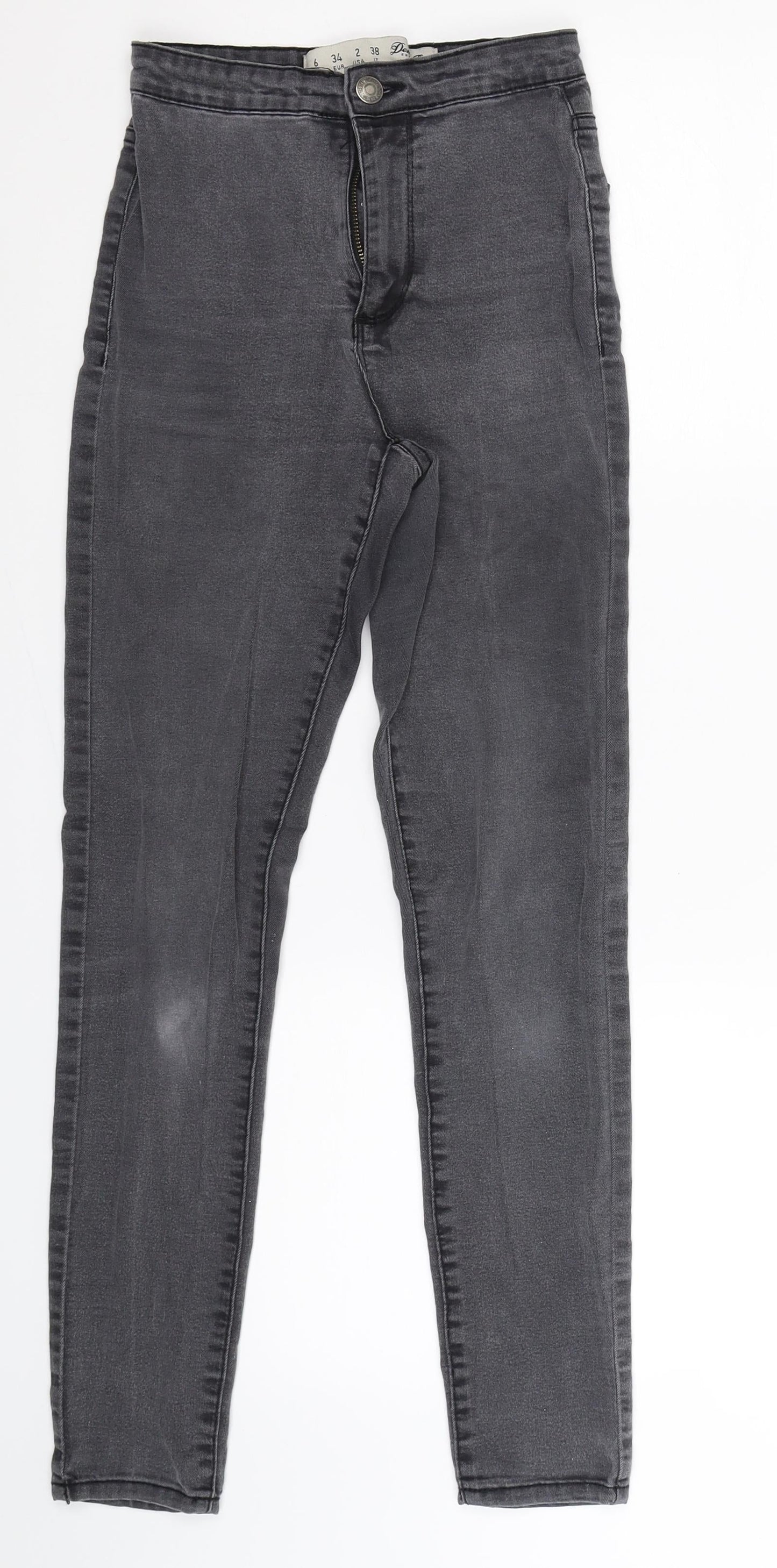 Denim Co Womens Grey  Denim Jegging Jeans Size 6 L25 in