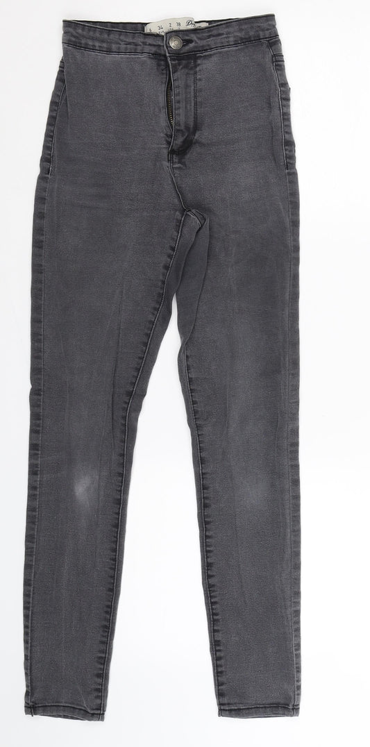 Denim Co Womens Grey  Denim Jegging Jeans Size 6 L25 in