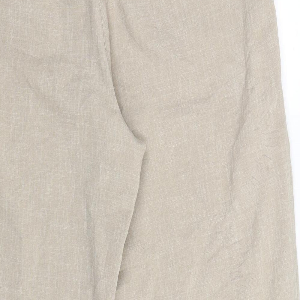 Womens UK Size 16 Brandtex Regular Fit  Beige Trousers