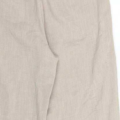Womens UK Size 16 Brandtex Regular Fit  Beige Trousers