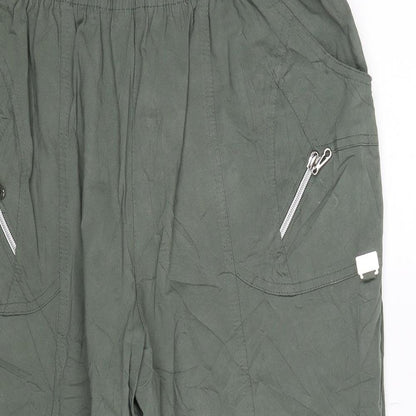 VY Womens Green   Cropped Trousers Size 34 in L21 in