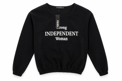 Pauza Womens Black   Pullover Sweatshirt Size S