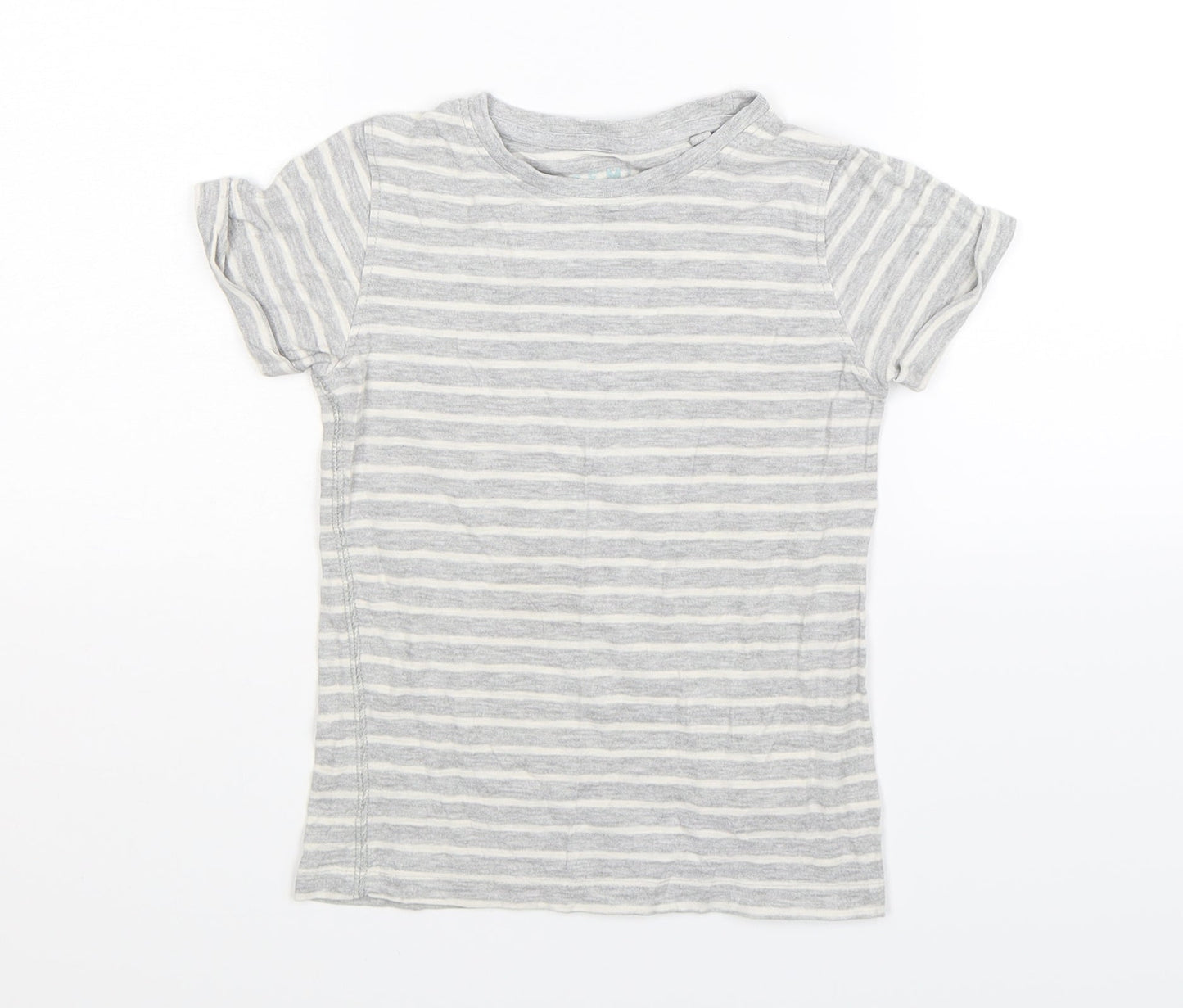 NEXT Boys Grey Striped  Basic T-Shirt Size 5 Years