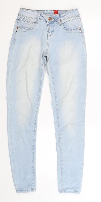 New Look Womens Blue  Denim Skinny Jeans Size 6 L28 in