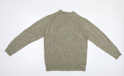 Tu Man Mens Brown   Pullover Jumper Size M