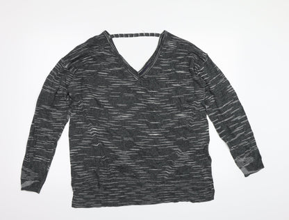 M&S Womens Grey   Pullover Sweatshirt Size L