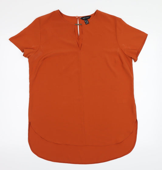 Womens UK Size 14 NEWLOOK Brown Basic Blouse