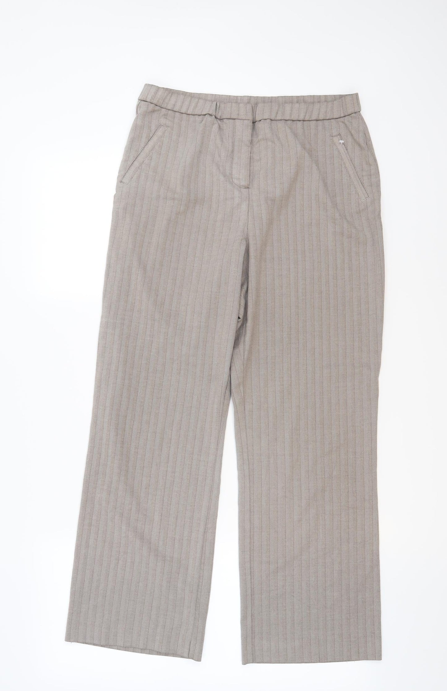 Womens UK Size 16 Magi Regular Fit  Beige Trousers