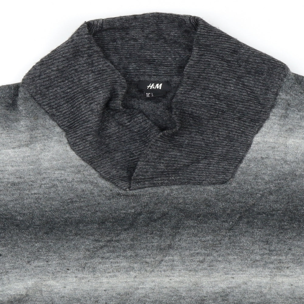H&M Mens Grey   Pullover Jumper Size L