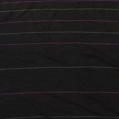 Richmond & Watts Mens Black Striped  Pullover Jumper Size M