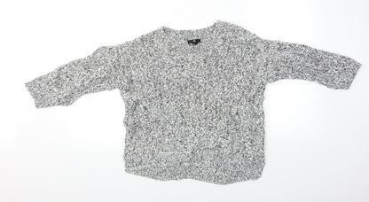 H&M Womens White   Pullover Jumper Size XS  - Cropped