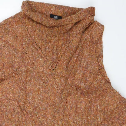 F&F Womens Orange   Cardigan Jumper Size 16