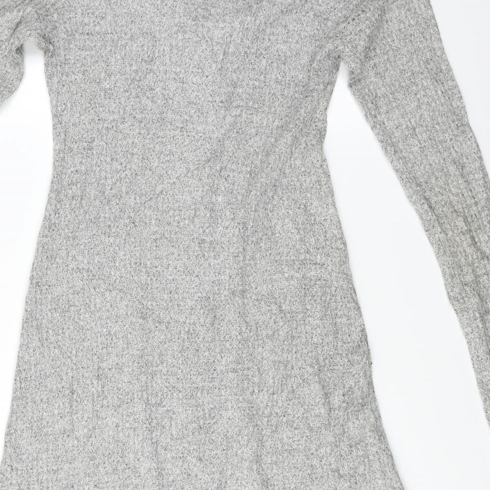 Monteau Womens Grey   Cardigan Jumper Size M