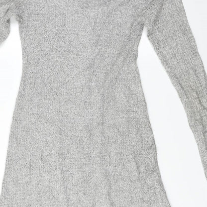 Monteau Womens Grey   Cardigan Jumper Size M