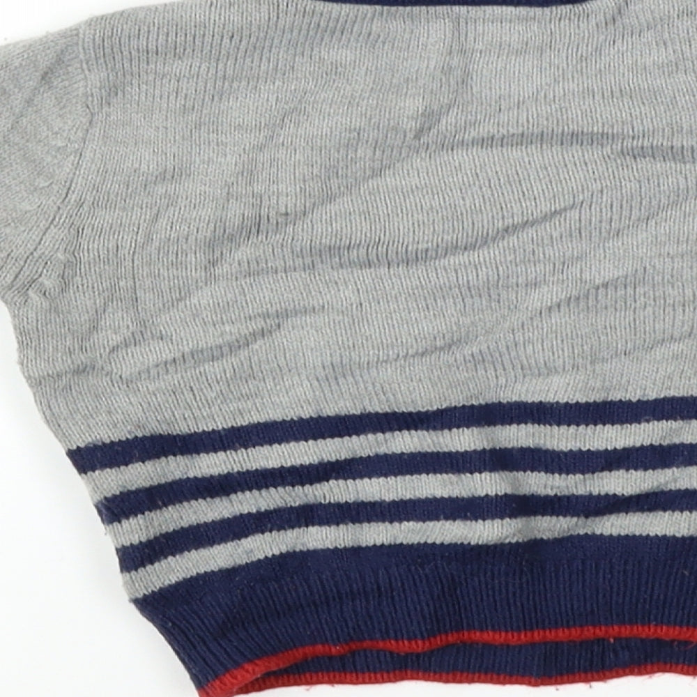 George Baby Grey   Pullover Jumper Size 12-18 Months  - Reindeer