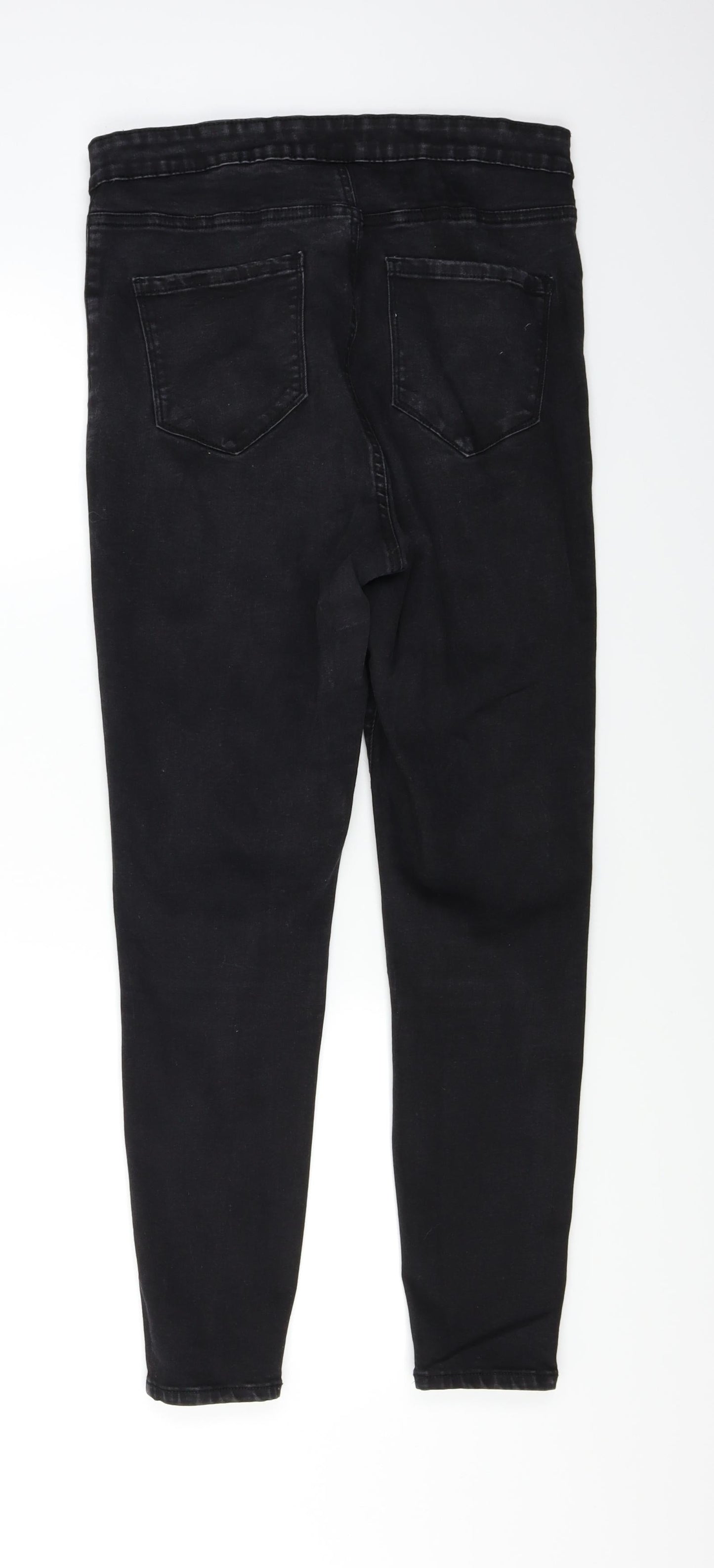 Denim co Womens Black  Denim Skinny Jeans Size 16 L26 in