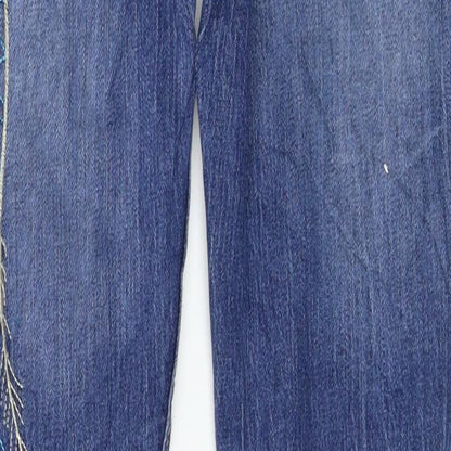 Womens UK Size 30 Preworn Regular Fit Skinny Blue Jeans