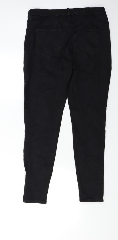 Only Womens Black  Denim Skinny Jeans Size 32 L27 in