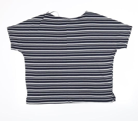 Atmosphere Womens Black Striped  Pullover Jumper Size 16