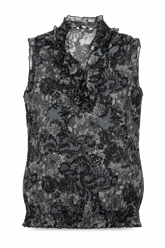 Womens UK Size 12 New Look Black Basic Blouse