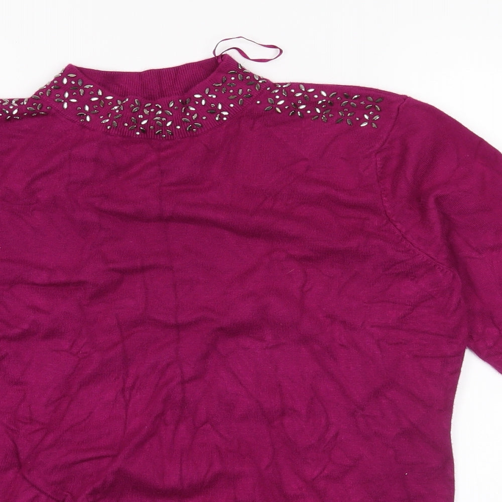 mudflower Womens Purple   Pullover Jumper Size M