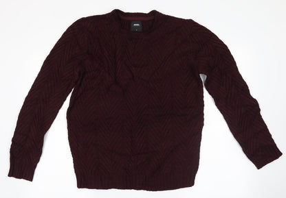 burton menswear Mens Red   Pullover Jumper Size S