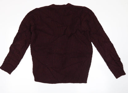 burton menswear Mens Red   Pullover Jumper Size S