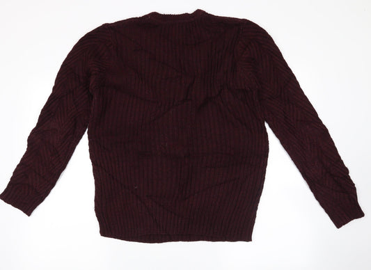 burton menswear Mens Red   Pullover Jumper Size S