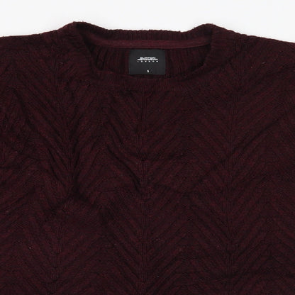 burton menswear Mens Red   Pullover Jumper Size S