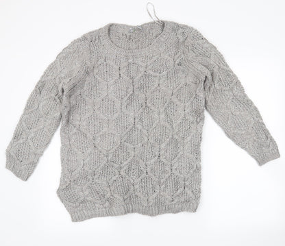 Marks and Spencer Womens Grey   Pullover Jumper Size 10