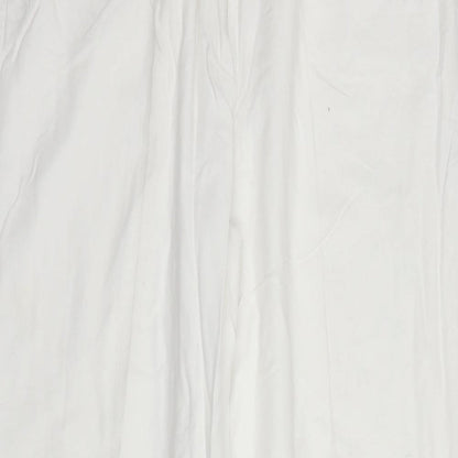 Womens UK Size 18 ELVI Regular Fit  White Trousers