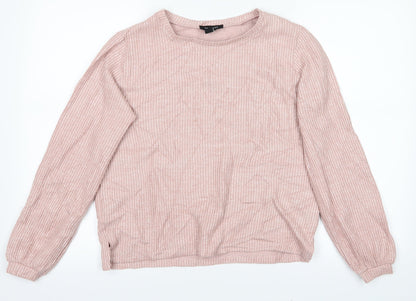 New Look Womens Pink   Pullover Jumper Size S