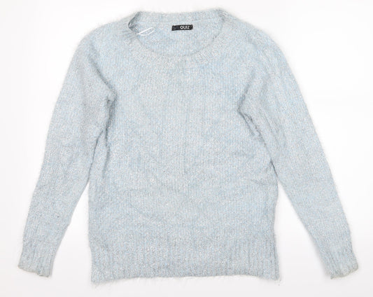 Quiz Womens Blue   Pullover Jumper Size 8