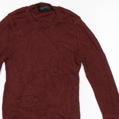 Topshop Womens Brown   Pullover Jumper Size 8