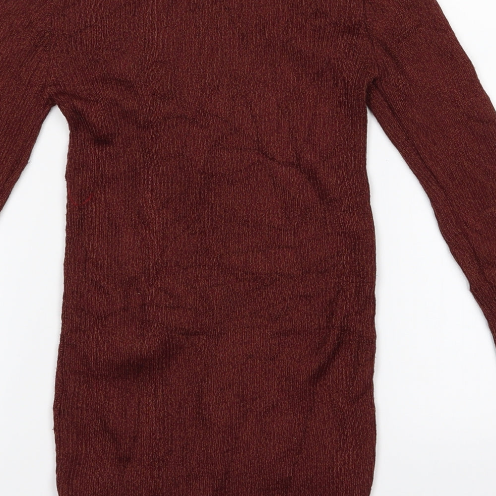 Topshop Womens Brown   Pullover Jumper Size 8