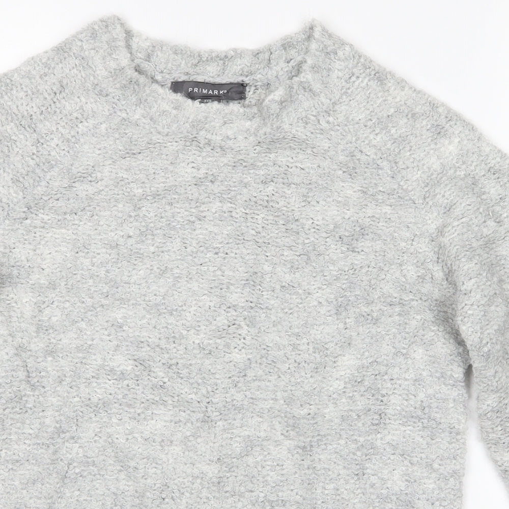 Primark Womens Grey   Pullover Jumper Size 2XS