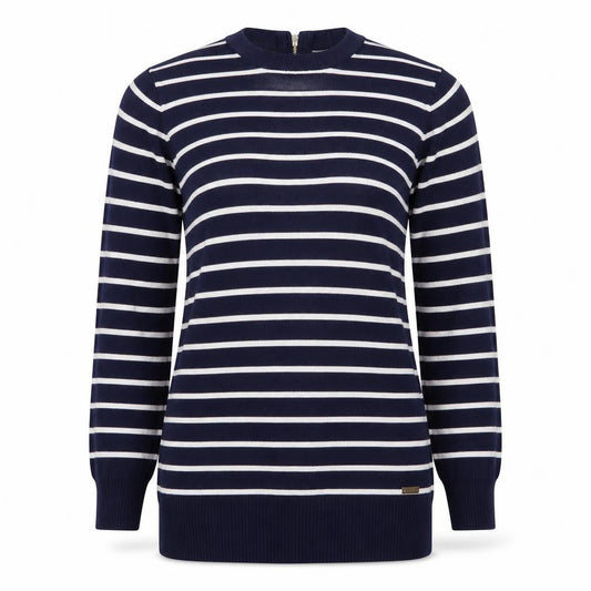 Mohito Womens Blue Striped  Pullover Jumper Size S