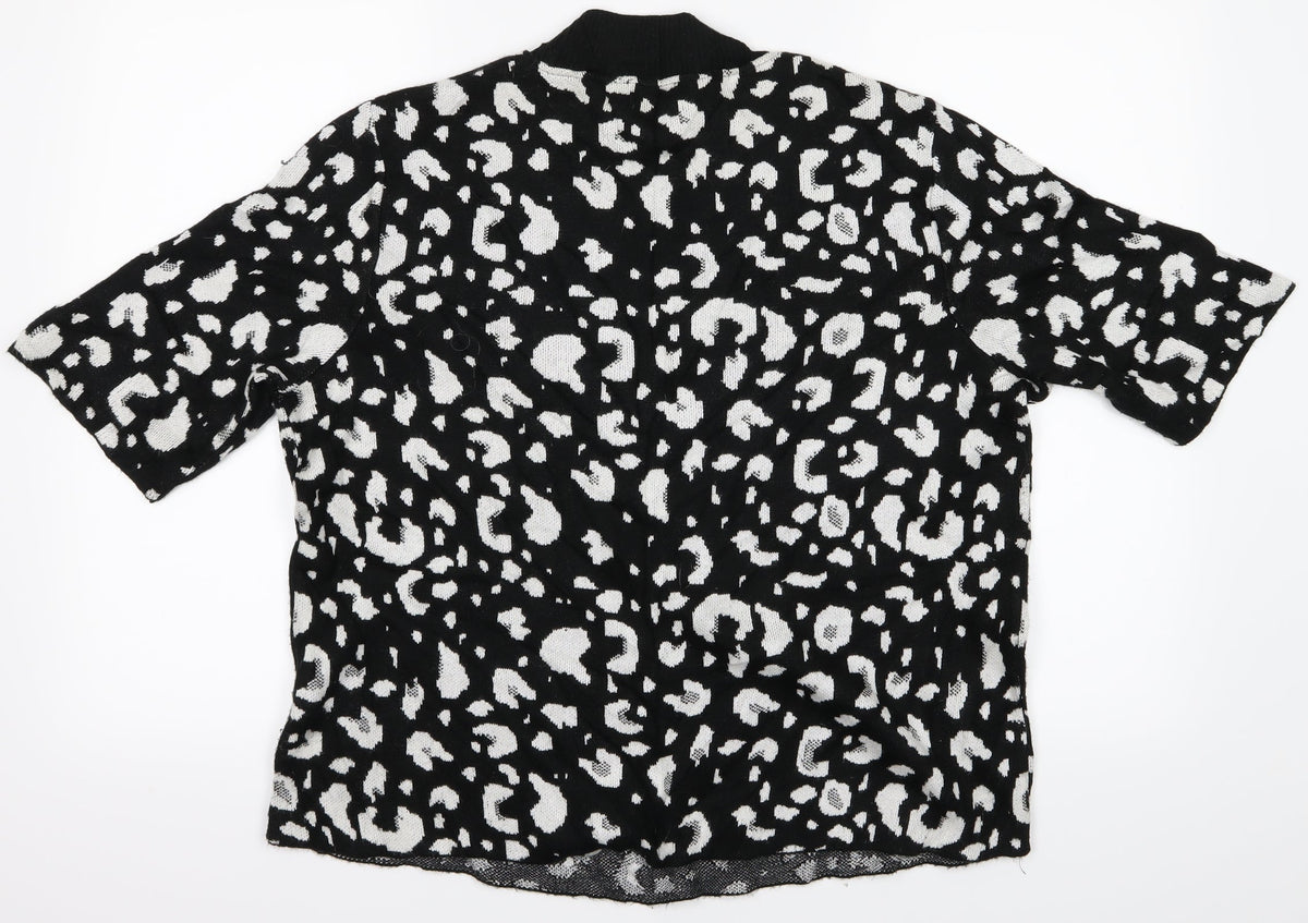 F&F Womens Black Geometric  Pullover Jumper Size 14