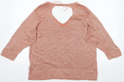 M&S Womens Pink   Basic Blouse Size 14