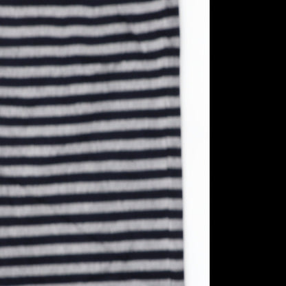 M&S Womens Blue Striped  Vest Jumper Size S
