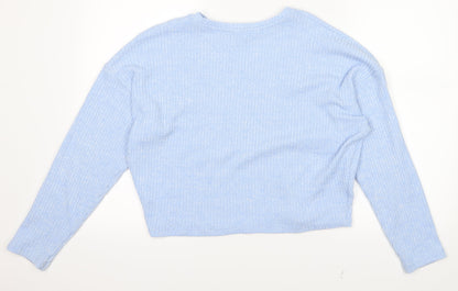 H&M Girls Blue   Pullover Jumper Size 14 Years