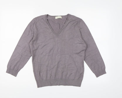 Marks & Spencer Womens Purple  Knit Pullover Jumper Size 14